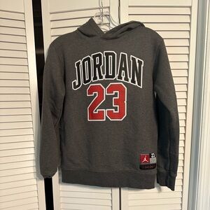Jordan Gray and Red Hoodie